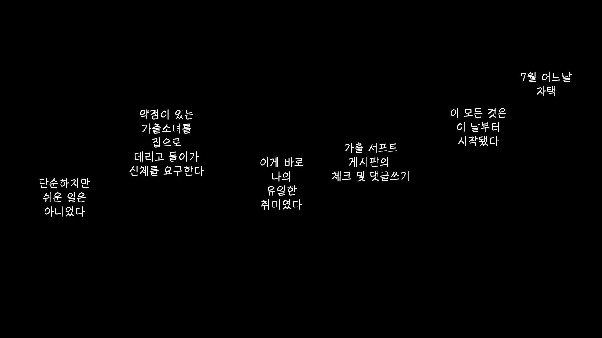 Majime Na Iede Musume To Zetsurin Otoko -Shukuhakudai Wa Maiyo No Sex- | 성실한 가출소녀와 절륜남 -숙박비는 매일 밤의 섹스-